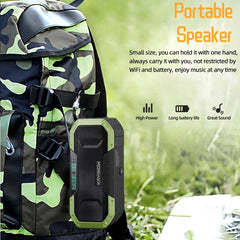 All-In-One Weatherproof Survival Battery Pack with Hand Crank Radio and Bluetooth Speaker