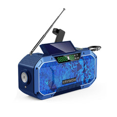 All-In-One Weatherproof Survival Battery Pack with Hand Crank Radio and Bluetooth Speaker