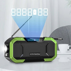 All-In-One Weatherproof Survival Battery Pack with Hand Crank Radio and Bluetooth Speaker