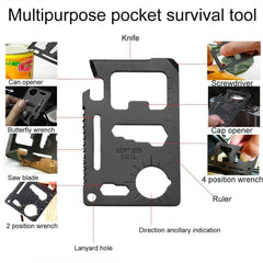 15-in-1 Emergency Survival Kit - Camping, Travel & Wilderness Adventure Gear, Multifunctional Defense & First Aid Kit, SOS Tool