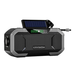 All-In-One Weatherproof Survival Battery Pack with Hand Crank Radio and Bluetooth Speaker