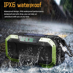 All-In-One Weatherproof Survival Battery Pack with Hand Crank Radio and Bluetooth Speaker