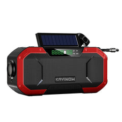 All-In-One Weatherproof Survival Battery Pack with Hand Crank Radio and Bluetooth Speaker