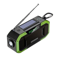 All-In-One Weatherproof Survival Battery Pack with Hand Crank Radio and Bluetooth Speaker
